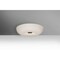 Besa Lighting Nimbus 10 Ceiling, Opal Matte, Satin Nickel, 1x23W LED NIMBUS1007C-LED-SN - alternate 1